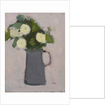 White flowers, grey jug, 2017 by Michael (BACS) Clark