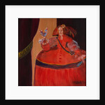 Menina in Red With Small Cockerel by Marisa Leon