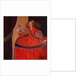 Menina in Red With Small Cockerel by Marisa Leon