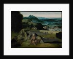 The Rest on the Flight into Egypt c.1518-24 by Joachim (workshop of) Patinir