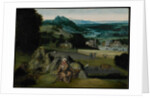 The Rest on the Flight into Egypt c.1518-24 by Joachim (workshop of) Patinir