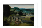 The Rest on the Flight into Egypt c.1518-24 by Joachim (workshop of) Patinir
