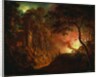 Cottage on Fire, c.1786-87 by Joseph Wright of Derby