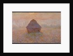 Grainstack, Sun in the Mist, 1891 by Claude Monet