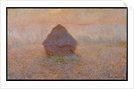 Grainstack, Sun in the Mist, 1891 by Claude Monet