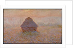 Grainstack, Sun in the Mist, 1891 by Claude Monet