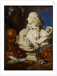 Allegorical Still Life with Bernini's Bust of Francis I d'Este by Francesco Stringa