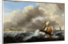 Fishing Vessels Offshore in a Heavy Sea, 1864 by Ludolf I Backhuysen