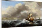 Fishing Vessels Offshore in a Heavy Sea, 1864 by Ludolf I Backhuysen