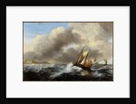 Fishing Vessels Offshore in a Heavy Sea, 1864 by Ludolf I Backhuysen