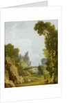 The Rustic Bridge, Château de Méréville, France, c.1785 by Hubert Robert