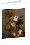 An Arrangement with Flowers, 19th century by Georgius Jacobus Johannes van Os