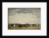 Vacationers on the Beach at Trouville, 1864 by Eugene Louis Boudin