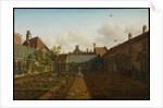 View of a town house garden in The Hague, 1775 by Paulus Constantin La Fargue
