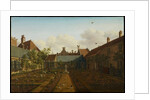 View of a town house garden in The Hague, 1775 by Paulus Constantin La Fargue