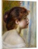 Head of a young woman, late 19th century by Pierre Auguste Renoir