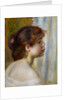 Head of a young woman, late 19th century by Pierre Auguste Renoir