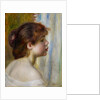 Head of a young woman, late 19th century by Pierre Auguste Renoir