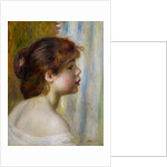 Head of a young woman, late 19th century by Pierre Auguste Renoir
