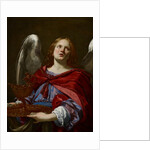 Angels with Attributes of the Passion: Angel Holding the Vessel and Towel for washing the hands of Pontius Pilate, c.1624 by Simon Vouet