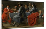 Gathering of Gamblers with Hurdy-Gurdy Player, c.1660 by Master of the Processions