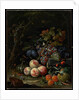 Still Life with Fruit, Foliage and Insects, c.1669 by Abraham Mignon