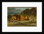 Lion Devouring a Goat, c.1850 by Eugene Delacroix