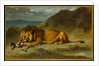 Lion Devouring a Goat, c.1850 by Eugene Delacroix