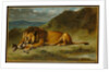 Lion Devouring a Goat, c.1850 by Eugene Delacroix