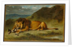 Lion Devouring a Goat, c.1850 by Eugene Delacroix