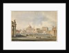 View of Saint Peter's Square and Basilica in Rome, c. 1846 by Ippolito Caffi
