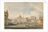 View of Saint Peter's Square and Basilica in Rome, c. 1846 by Ippolito Caffi