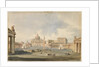 View of Saint Peter's Square and Basilica in Rome, c. 1846 by Ippolito Caffi