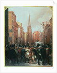 Wall Street, 13th October 1857 by J.H. & Rosenburg C. Cafferty