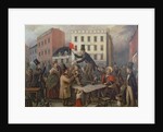 Auction in Chatam Street, New York, 1843 by E. Didier