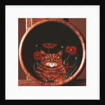 Cat and Poppies by Maggie Rowe