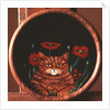 Cat and Poppies by Maggie Rowe