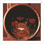 Cat and Poppies by Maggie Rowe