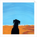 Black Dog in Chestertown, 1998 by Marjorie Weiss