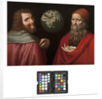 Heraclitus and Democritus by Ambrogio Giovanni Figino