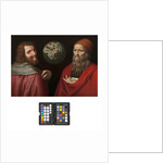 Heraclitus and Democritus by Ambrogio Giovanni Figino