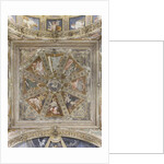 Angels and Blessing God by Simone Veneziano Peterzano