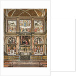 View of the frescoes with the Adoration of the Three Kings by Bernardino Luini