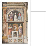 Ippolita Sforza with Saint Agnes and Saint Catherine and below Saint Apollonia and Saint Lucy, c.1522-25 by Bernardino Luini