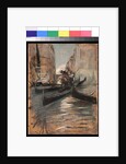 Canal in Venice with gondolas, 1899-1913 by Giovanni Boldini
