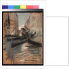 Canal in Venice with gondolas, 1899-1913 by Giovanni Boldini