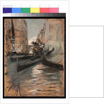 Canal in Venice with gondolas, 1899-1913 by Giovanni Boldini