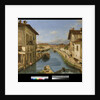 View of Naviglio Canal from the San Marco Bridge in Milan, 1834 by Giuseppe Canella