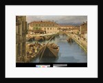 View of Naviglio Canal from the San Marco Bridge in Milan, 1834 by Giuseppe Canella