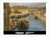 View of Naviglio Canal from the San Marco Bridge in Milan, 1834 by Giuseppe Canella